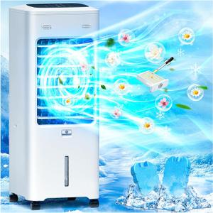 Windowless Portable Air Conditioners with Aroma Box, 4IN1 Swamp Cooler with 2Gal Tank, Ductless&Ventless Evaporative Air Cooler for Room Indoor Bedroom Home Office, 3 Modes&3 Speeds, 7H Timer, Remote