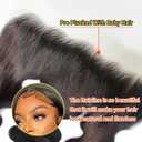 13x4 HD Lace Frontal Only,12A Unprocessed Virgin Body Wave Human Hair Frontal 0.10mm Ultra Thin Invisible Lace Natural Black (12 Inch, Body Wave)