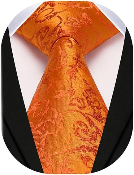 Enlision Ties for Men Solid Color 3.35" Formal Business Necktie Classic Satin Mens Wedding Party Ties