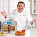 Emeril Lagasse Dual Zone 360 Air Fryer Oven Combo with French Door, 25 QT Extra Large, Cook Two Foods in Different Ways, Up to 60% Faster from Frozen to Finish, Pizza Stone Accessory