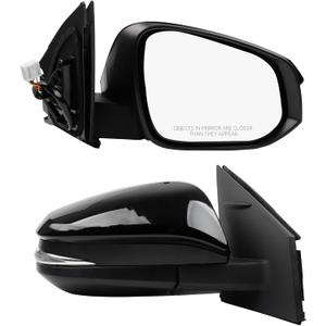 Dasbecan Right Passenger Side Door Mirror Assembly Compatible with Toyota RAV4 2013 2014 2015 Power Glass Heated with Turn Signal Light Replaces TO1321310 87910-0R080 Black (7 Pins) Dasbecan Right Passenger Side Door Mirror Assembly Compatible with Toyota RAV4 2013 2014 2015 Power Glass Heated with Turn Signal Light Replaces TO1321310 87910-0R080 Black (7 Pins)