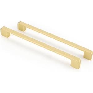 10 Pack 8-4/5 Inch Gold Cabinet Pulls Brushed Gold Cabinet Handles Kitchen Cabinet Handles Brass Dresser Drawer Pulls Kitchen Cabinet Hardware