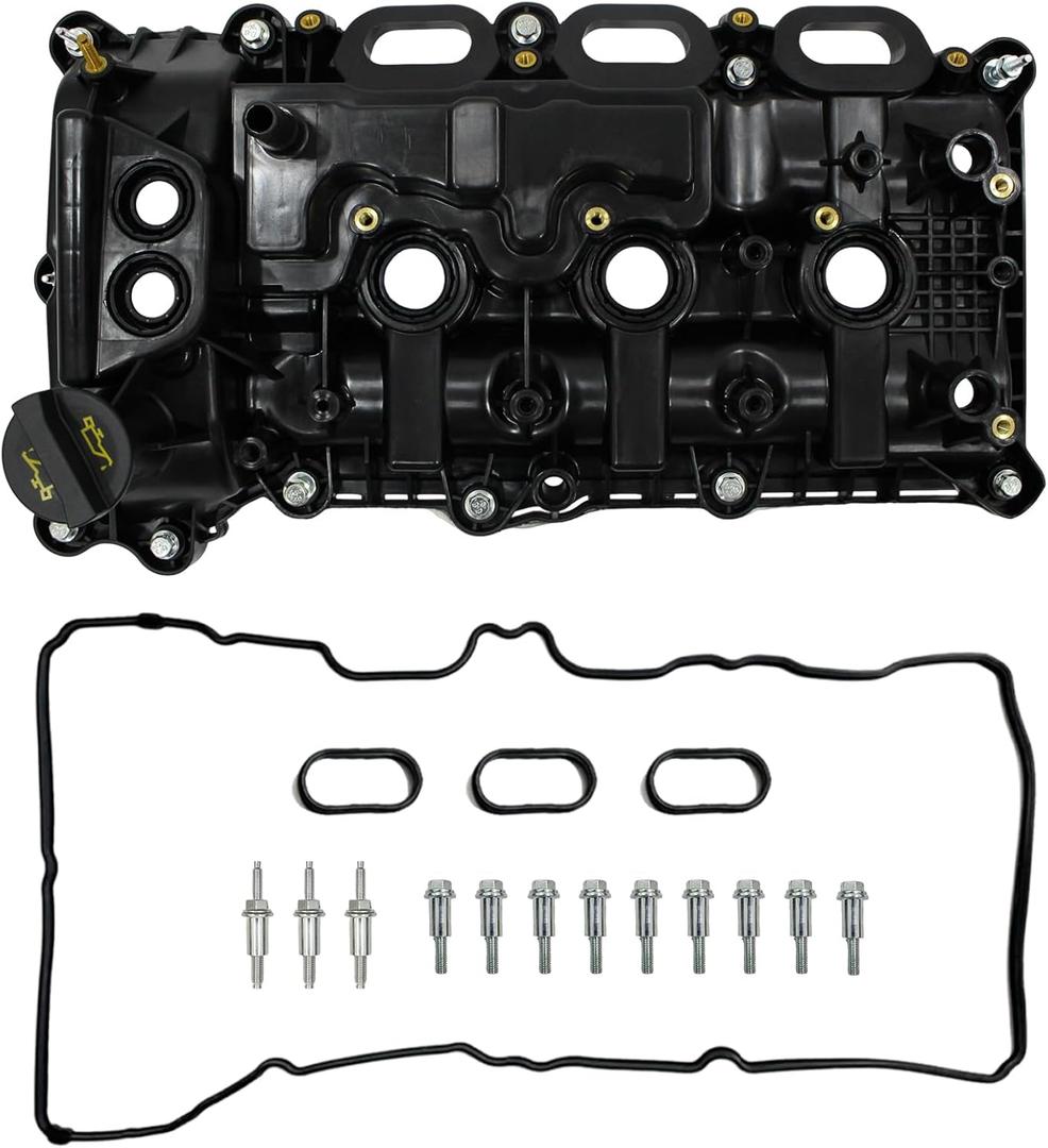 AUCERAMIC Left Engine Valve Cover Fit for 2017-2020 Ford F-150 2018-2021 Expedition 2018-2020 Lincoln Navigator 3.5L Replace# HL3Z6582G HL3Z6582B HL3Z6582D HL3Z6582E