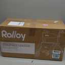 Folding walkers for seniors, Lightweight Compact Travel Walker, Fully Assembled Rolling Walker with 2 Wheels, Storage Bag, 2 Skis, Adjustable Height for Tall Over 6 ft, Aluminum Frame Supports 400 lbs (Standard, Red)