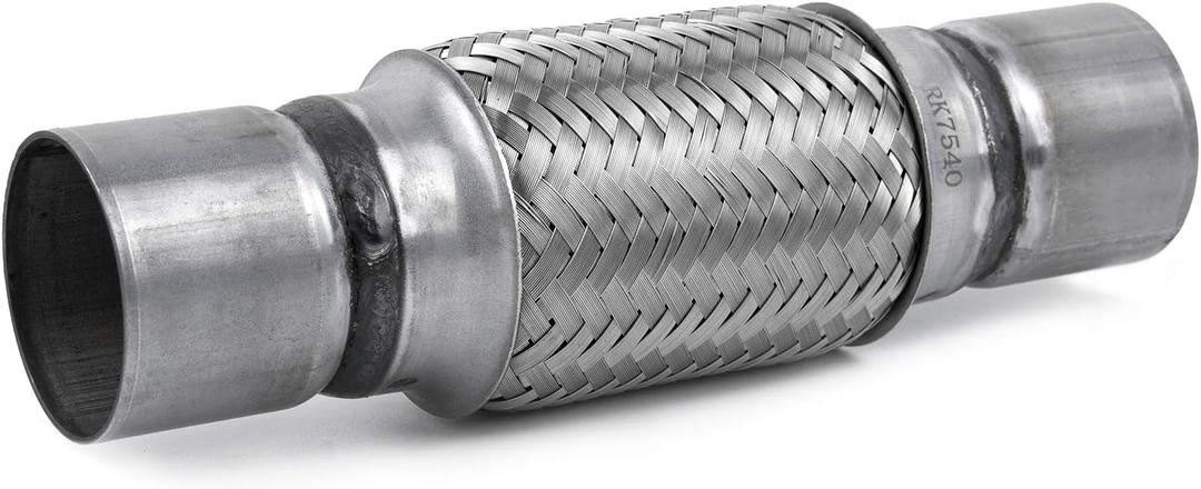Exhaust Flex Pipe 2.25"x6" Heavy Duty Stainless Steel 10" OL