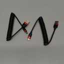 Coiled USB C Cable for Car, 2 Pack Type C Coiled Cable Fast Charging, USB to USBC Coiled Cable, USB C Car Charger Cord for iPhone 17 16 15, Samsung Galaxy S25 S24 S23 Ultra, Pixel 10 9