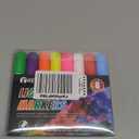 KERIFI Window Chalk Markers for Cars Washable: 10mm Jumbo Liquid Chalk Pens, Wet Erase for Auto Bistro Blackboard Glass Mirror Poster Windows Art Wedding Signs, Just Married Car Decorations (8 Colors)