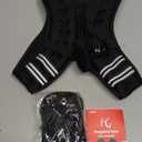 ZELUS Weighted Vest, 6lb /8lb/12lb/16lb/20lb/25lb/30lb Weight Vest with Reflective Stripe for Workout, Strength Training, Running, Fitness, Muscle Building, Weight Loss, Weightlifting (Black)