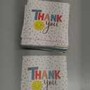 Honeyplum Lil Ray of Sunshine Thank You Cards - Pack of 36 Cards With Matching Envelopes - Small Thank You Cards Sized 5 x 5
