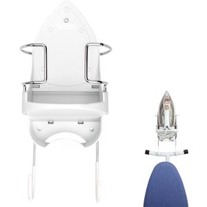 Alpinista Ironing Board Hanger Wall Mount Ironing Board Holder Wall Mount for Laundry Rooms Storage Organizer, White