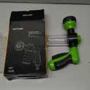 Garden Hose Nozzle, High Pressure Spray Gun Nozzle, 8 Spray Patterns for Watering Plants, Lawn, Patio, Cleaning, Showering Pet with 3.5oz/100cc Soap Dispenser Bottle (Green)