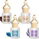 AROIC Car Air Freshener for Women, 4 Pack Air Freshener Diffuser, Mothers Day Gift for Mom, Hanging Essential Oil Air Freshener Diffuser Odor Eliminator, Cute Car Interior Decor Car Scents Accessories