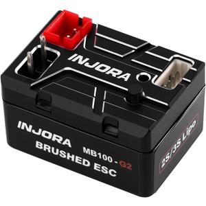 INJORA MB100 G2 Waterproof Brushed ESC 40A for 1/24 1/18 RC Crawler SCX24 AX24 TRX4M Upgrade (V3)