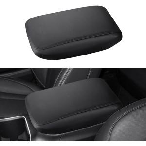 INTGET for 2025 Subaru Outback Accessories Car Center Console Cover for Subaru Outback/Legacy 2025 2024 2023 2022 2020 2021 Leather Armrest Cover Arm Rest Box Lid Cover Seat Protector (Black Stitches)