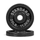 CAP Barbell 2-Inch Olympic Grip Plate, 25-Pounds