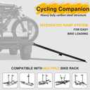 Heavy Duty Bike Rack Loading Ramp, Mopeds Ramps, Foldable E-Bike Ramp, Compatible with Various Vehicle-Mounted Bicycle Racks Suitable for Mountain and Road Bikes and Mopeds, Holds Up to 150 LBS