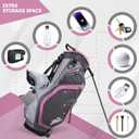 JAD Lightweight Womens Golf Bag, Golf Stand Bag for Women/Ladies, 14-Way Top Dividers, Ultra Lightweight, Large Pockets for Accessories, Durable Water Resistant