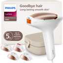 Philips Lumea 9000 Series IPL Hair Removal Device Permanent Laser Hair Reduction for Women & Men, Easy and Comfortable Use at Home, SenseIQ, 4 Attachments for Body, Face, Bikini & Underarms, BRI984/03