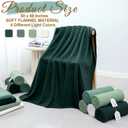 48 Pack Wedding Fleece Blankets Bulk 50 x 60 Inch Soft Lightweight Throw with to Have to Hold Card for Guests Lap Sleepover Spa Slumber Favors Gifts for Seasons (Gradient Green)