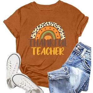 NEWKA Thanksgiving Day Shirt for Women Gobble Turkey Tshirt Thanksgiving Tee Tops XL
