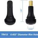 CKAuto TR413 Rubber Snap-in Tire Valve Stem (100pcs/bag)
