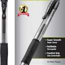 Pilot G2 Premium Gel Roller Pens, Extra Fine Point 0.5 mm, Gel Pens Black Ink, Pack of 12 - Ideal for School, Journaling & Office Writing