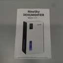 NineSky Dehumidifiers for Home, 95 OZ Water Tank, (1000 sq.ft) Dehumidifiers for Bathroom Bedroom Basement with Auto Shut Off,7 Colors LED Light(White)