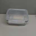 Large Glass Food Storage Container - Baking Containers with Hinged Locking Lids. 100% Leak Proof. 12 Cups / 3000 ml
