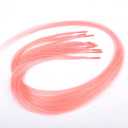 Rainbow Highlights Hair Extensions, 10 Strands/lot Colored I Tip Human Hair Extension For Women Girls Gift Cosplay Dress Up Party Feather Hair Extensions With Tools(20INCH, Light Pink)