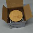 Jessie Ceramic Storage Containers with Airtight Seal Bamboo Lids Kitchen Canisters for Tea Spice Seasoning Sugar Coffee (Black, 260ml/9 oz)