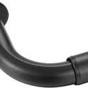 Room Darkening Curtain Rod, Wrap Around Design, Extra-Thick 1-Inch Diameter Single Drapery Rod, Extendable Metal Rod Set for the Blackout Curtains and Sheer (Matte Black, 48-84")