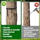 2 Pack Swarm Trap Hanger, Honeybee Swarm Trap Hanger, Hang Your Bee Hive Quickly in Everywhere Without Nails! Tree Friendly, Beekeeping Supplies
