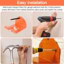 Weed Eater Rack Garage Wall Organizer, Garage Tool Organizer Weedeater Hanger Wall Mount For String Trimmer Hanger, Hedge Trimmer Rack Garden Tool Organizer (2 Pack)