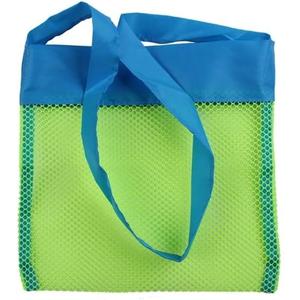 Protable Mesh Bag Kids Toys Storage Bags Swimming Large Beach Bag for Towels Women Cosmetic Makeup Bag (Color : Green Mini)