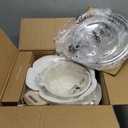 CAROTE 14 Pcs Pots and Pans Set Nonstick,Cookware Set Kitchen Cooking Set with Utensil and Pan Protectors (Cream White)