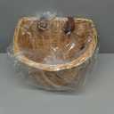 ProSource Wicker Bike Basket Front Cargo for Women and Men, Fits Most Bicycles, Beach Cruisers, Stationary Equipment, and Ebikes, Light Brown