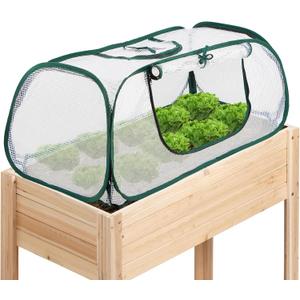 Garden Bed Cover, 45"x22"x16"(H), Plastic Hot House, Garden Row Accelerator, Greenhouse, Freeze Protection Humidity Domes for Gardening Germination and Seedling Propagation