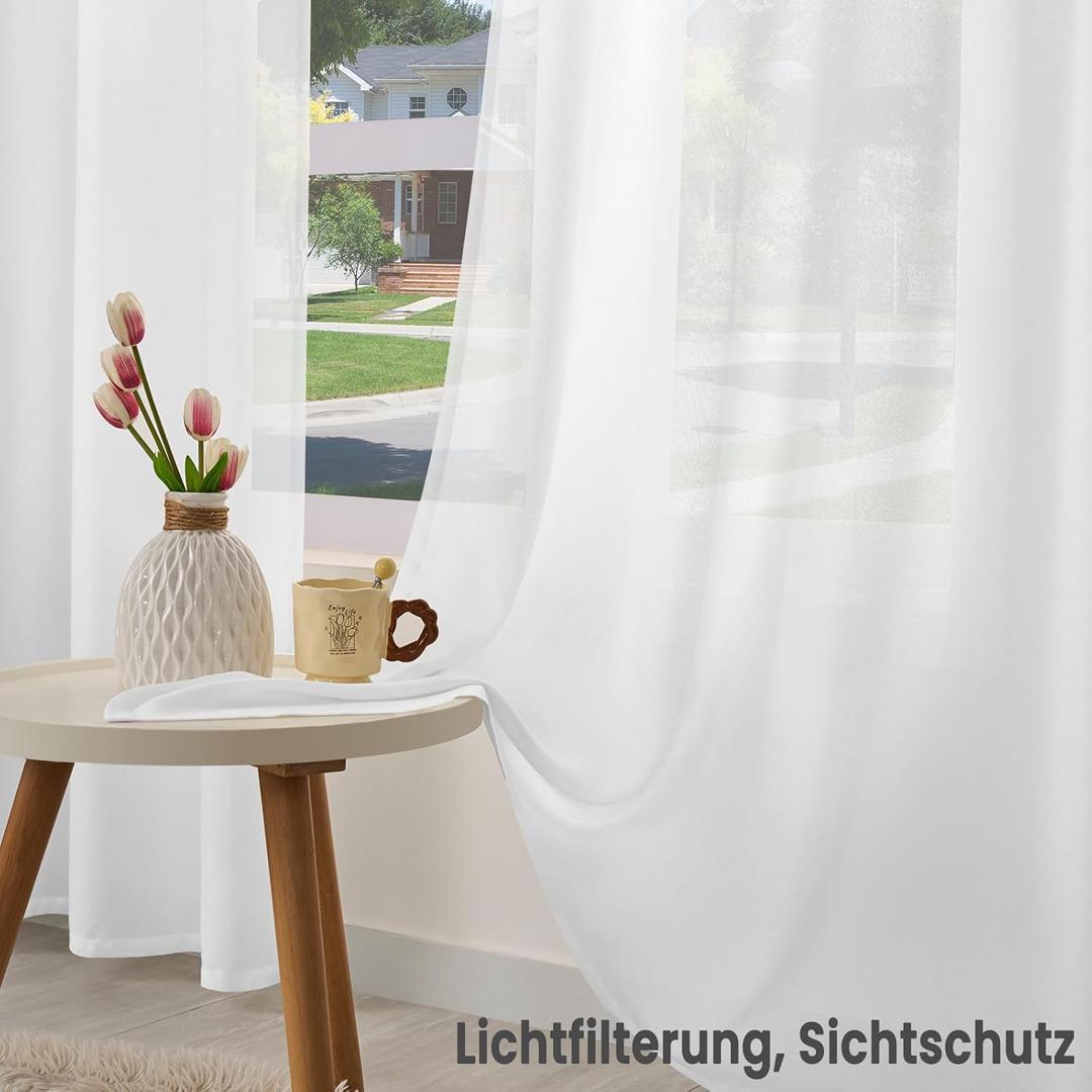 Curtains 2 Panels White 140" x 53"