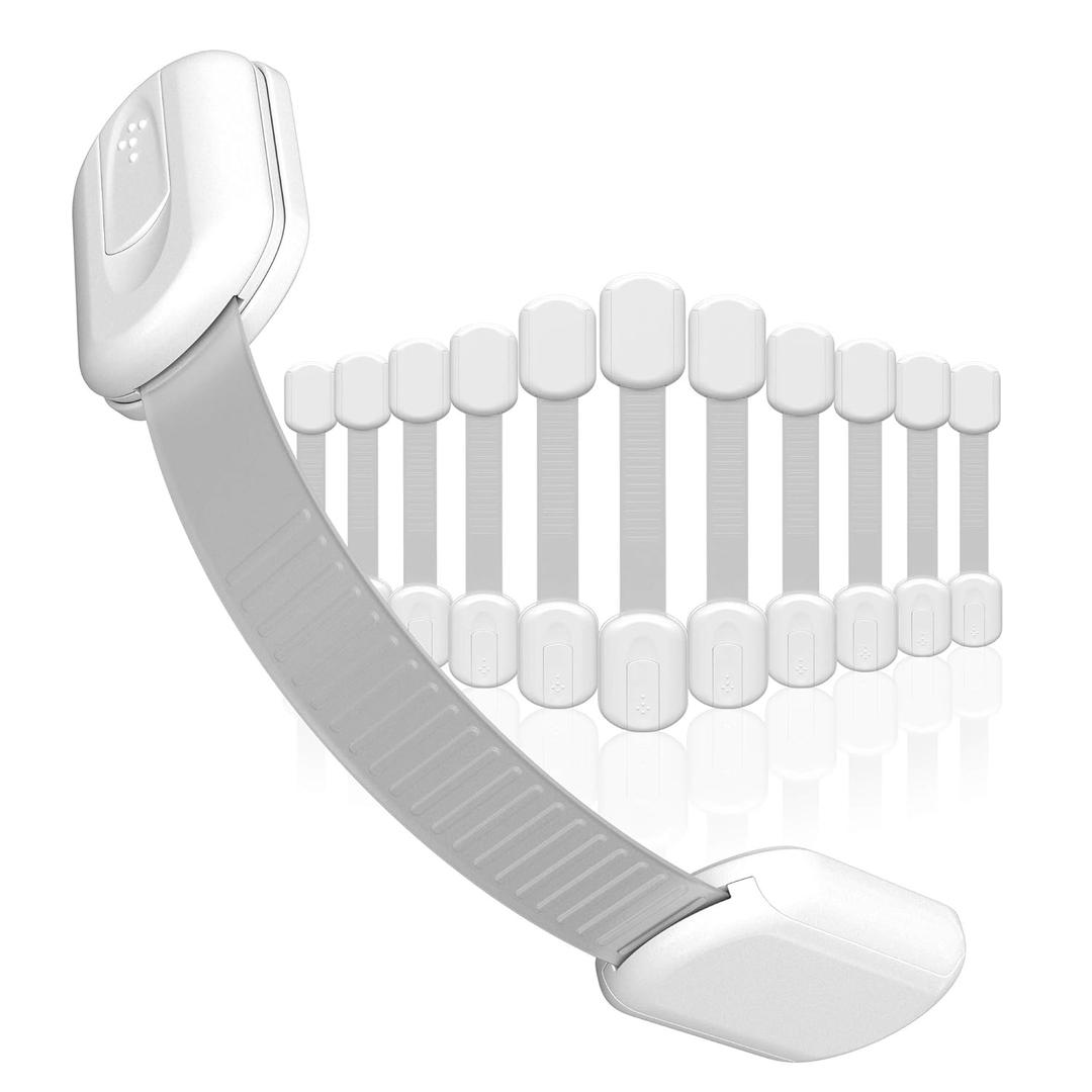 Baby Proofing Child Safety Locks (12 Pack) by Skyla Homes - The Safest, Quickest and Easiest 3M Adhesive Cabinet Latches, No Screws & Magnets, Multi-Purpose for Furniture, Kitchen, Ovens, Toilet Seats (White) Baby Proofing Child Safety Locks (12 Pack) by Skyla Homes - The Safest, Quickest and Easiest 3M Adhesive Cabinet Latches, No Screws & Magnets, Multi-Purpose for Furniture, Kitchen, Ovens, Toilet Seats (White)