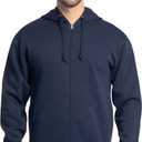 Fruit of the Loom Eversoft Fleece Full Zip Hoodie Sweatshirt (3X-Large) Blue