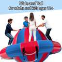 Hongcoral 8.2'x4.8' Inflatable Dome Rocker Water Bouncer, 660LBS Capacity Heavy Duty Lake Float Platform with 8 Handles, Multi-Person Bounce, Climb & Tilt Toy for Pool, Lake and Backyard, 98.4 inches x 98.4 inches x 49.2 inches
