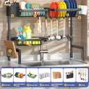 SNSLXH 2-Tier Over The Sink Dish Drying Rack, Kitchen Large Dish Drying Rack Over The Sink, Suitable for Most Sinks, Effective Dish Drying, Kitchen Drying Rack26.57"-35"