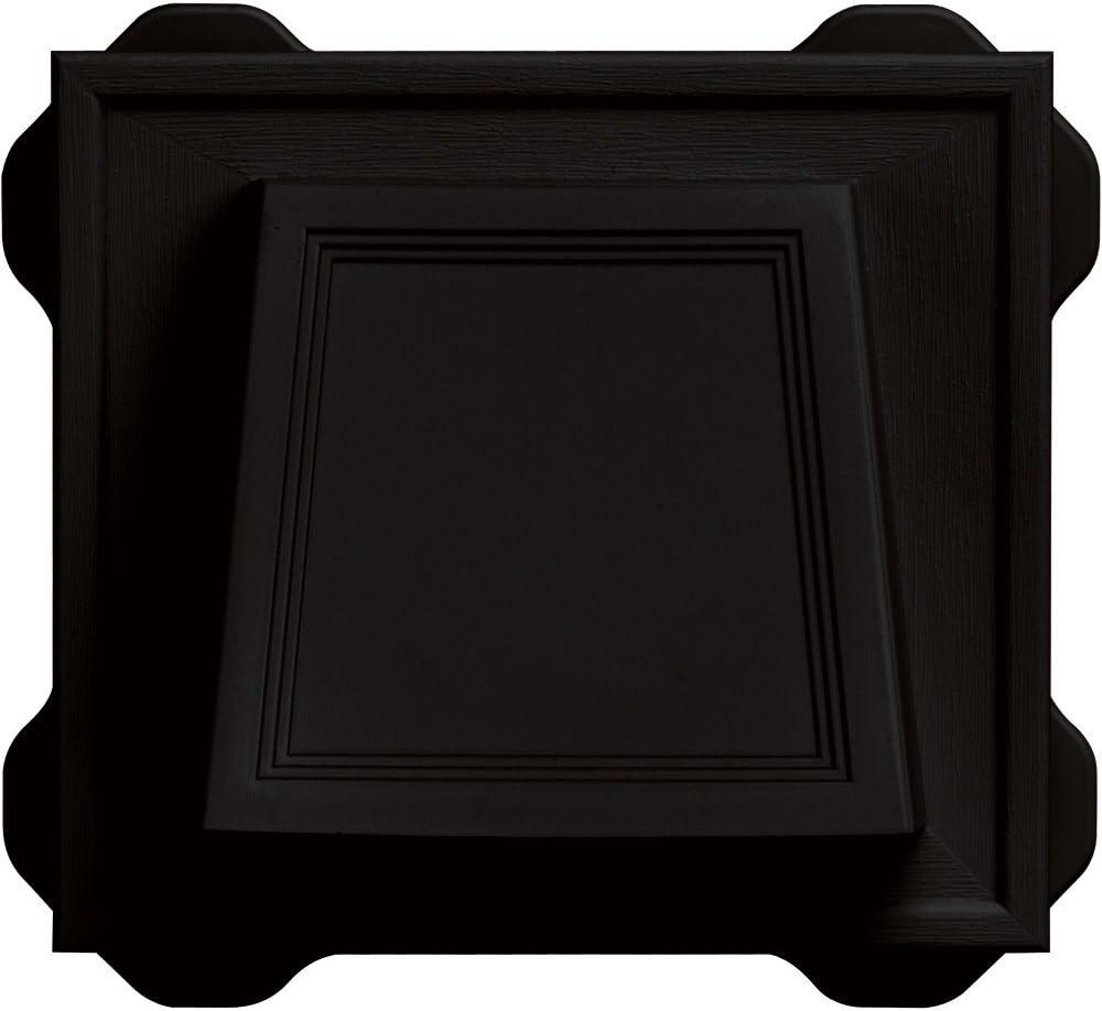 Builders Edge 140116774002 4" Hooded Dryer Vent 002, Black