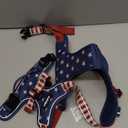 Rabbitgoo Dog Harness No Pull with 2 Leash Clips, Adjustable Soft Padded, Reflective Oxford No Choke Pet Vest with Easy Control Handle for Large Dogs, Blue Star, XL