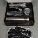 5 in 1 Hair Styler & Hot Air Brush - Air Curling Wrap with Low-Speed Negative Ion Technology, Hair Dryer Brush for Drying, Curling, Straightening & Styling, Hair Styling Tools at Home (Grey)