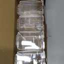 4-Cell Clear Seasoning Rack Spice Box Storage Container Condiment Jars Acrylic Seasoning Box with Cover and Spoon