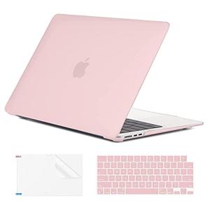 EooCoo Case Compatible with MacBook Air 13 inch M4 2025 2024 2023 2022 M3 M2 A3240 A3113 A2681, Pink Air 13.6" Laptop Hard Shell Case + Keyboard Skin Cover + Screen Protector, Matte Pink