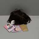 RENERSHOW Brown with Blonde Highlights Wavy Short Pixie Wigs for White Women Natural Looking Synthetic Wig with Bangs Layered Short Haircuts for Daily Party