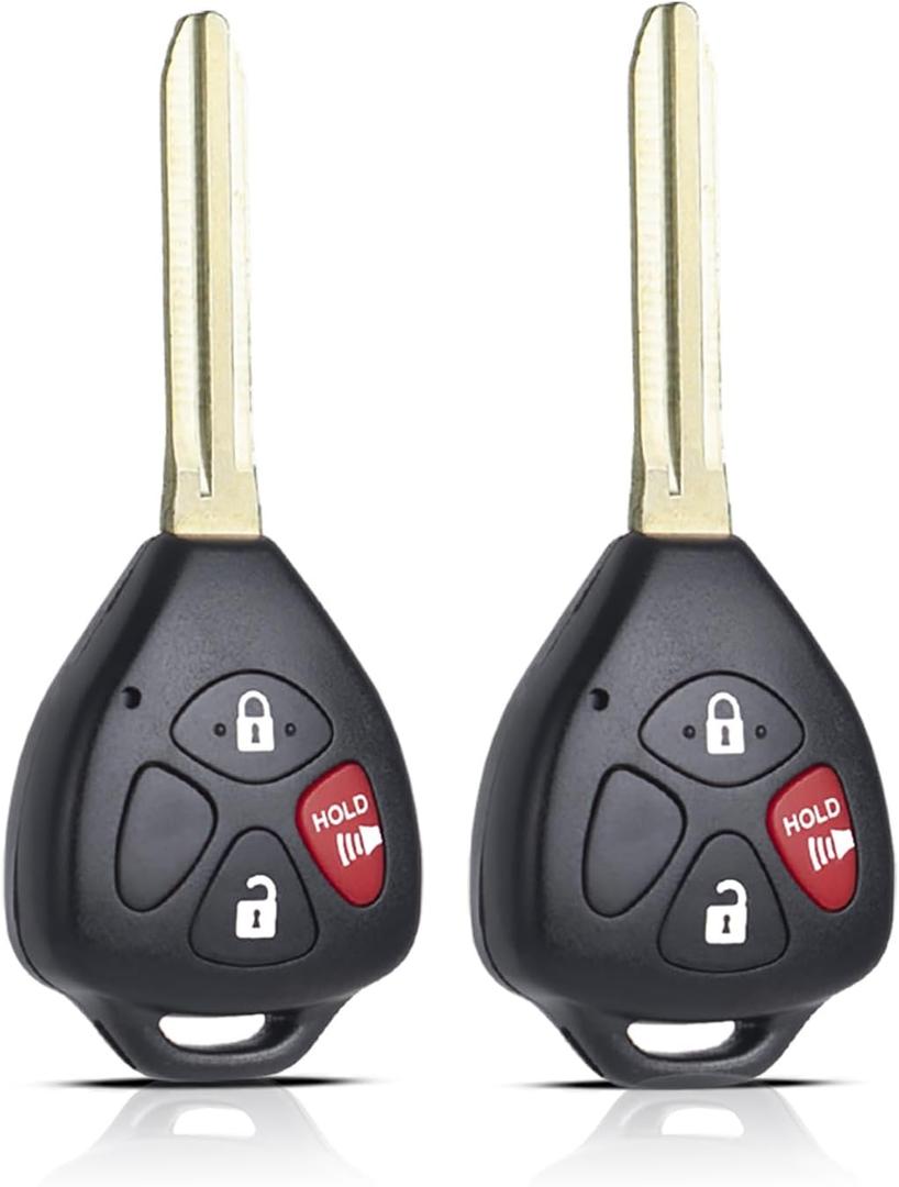 MechanMagic Key Fob Remote Replacement Fits for 2010 2011 2012 2013 2014 2015 2016 2017 2018 2019 Toyota 4Runner /Rav4/Yaris HYQ12BBY HYQ12BDC Keyless Entry Remote Control G Chip (Pack of 2)
