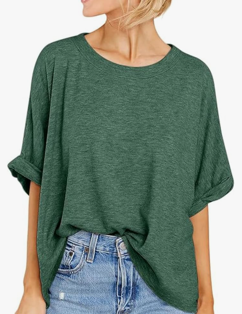 Langwyqu Womens Tops Oversized Tshirts Summer Short Sleeve T Shirts Casual Loose Fit Basic Tees, XXL Langwyqu Womens Tops Oversized Tshirts Summer Short Sleeve T Shirts Casual Loose Fit Basic Tees, XXL